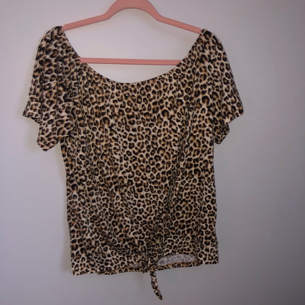 NWOT Leopard Blouse
